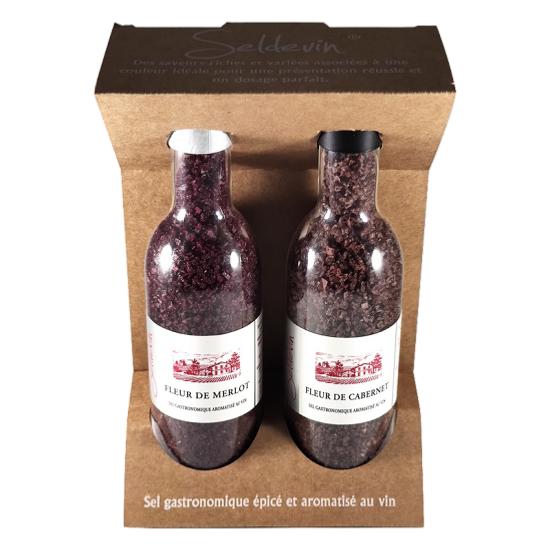 SELDEVIN Coffret duo 1 Fleur de Merlot et 1 fleur de Cabernet