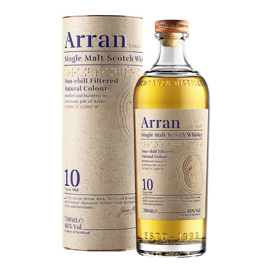Whisky ARRAN<br> 10 Ans, 46°